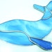 Life's a Beach Stained Glass Whale-Sea Life-Beach Cottage Chic-Nautical Theme-Ocean Wildlife