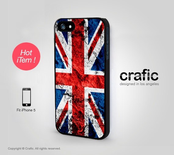 Items similar to iPhone 5 Case - Vintage British Flag iPhone Case on Etsy