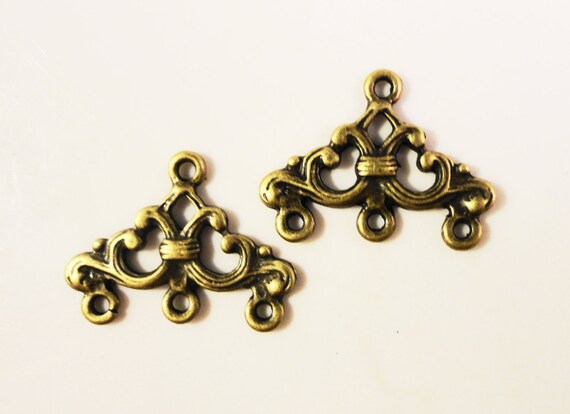 Brass findings 23x16mm antique Earring  Findings Antique (Bronze  brass Metal Bronze Chandelier earring chandelier