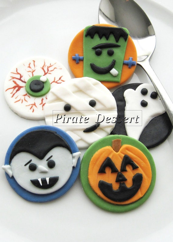 edible halloween cupcake toppers vampires fondant cake decorations halloween cupcakes dracula 6 pieces - Edible Halloween Decorations edible halloween cupcake toppers vampires fondant cake decorations halloween cupcakes dracula 6 pieces - Edible Halloween Decorations