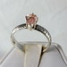 0.89 Ct. Morganite Pear Cut Art Deco Silver Ring