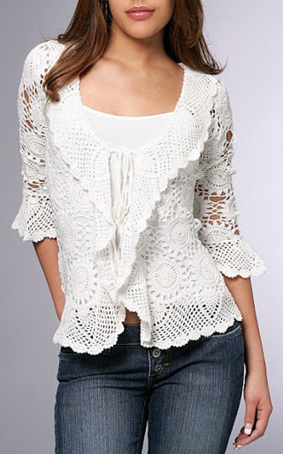 PDF Pattern only - a crochet spring/summer cardigan