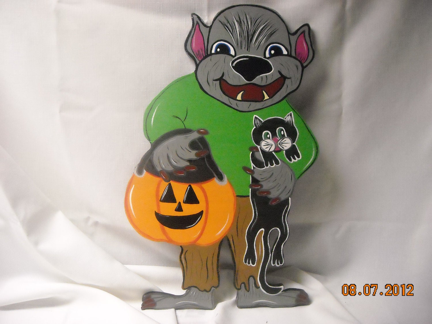 Halloween Baby Werewolf Wood Outdoor Yard Art by chardoman on Etsy