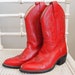 size 5.5 vintage red cowboy boots