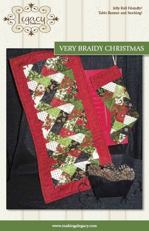 table Very for christmas Table Christmas directions Braidy  runner Pattern runner by GrandmaSaidSew