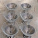 Six Crystal American Sweetheart Sherbet Dishes With Silver Colored Metal Bases