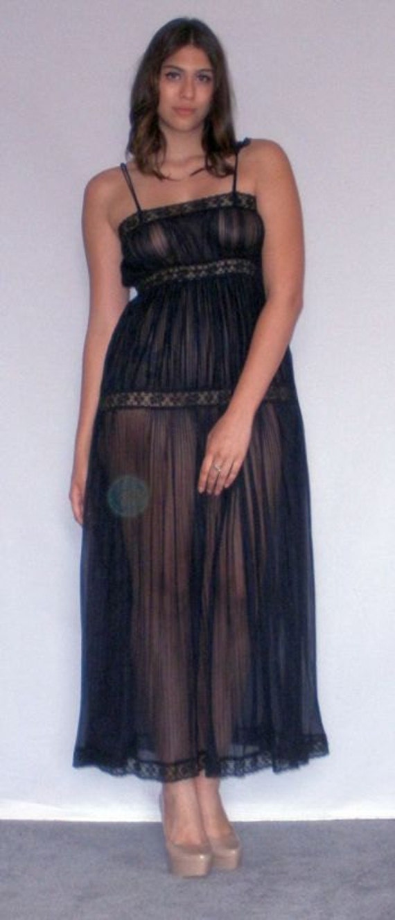 long sheer nightgown
