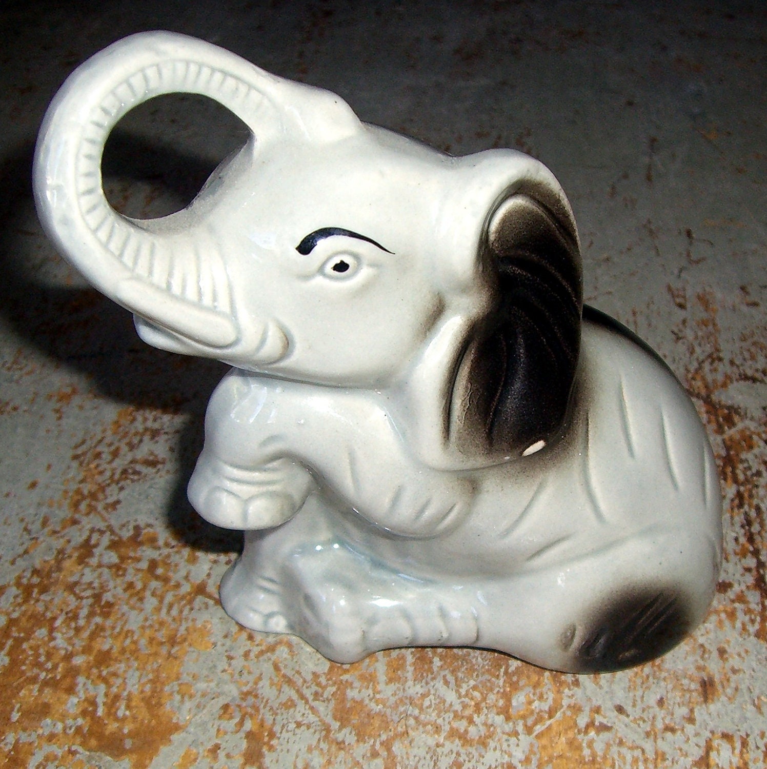 antique porcelain elephant figurine