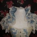 Steampunk Burlesque Ruffle Opera Shrug Vintage Blue OPHELIA Wedding By Ophelias Folly