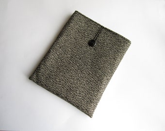 Black iPad sleeve, iPad case, iPad cover, handmade iPad sleeve, iPad smart cover