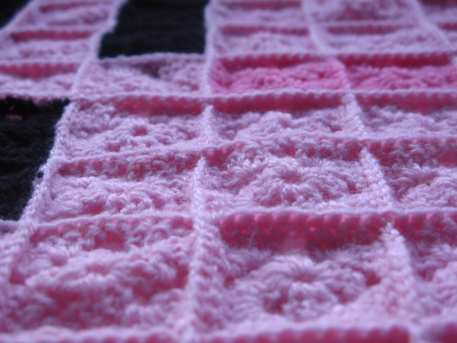 Walking Kirby 8bit Crochet Blanket