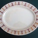 Taylor Smith & Taylor Taylorstone Etruscan Pattern Geometric Large Oval Serving Platter Mid Century