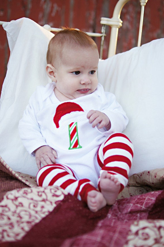 Personalized Baby's First Christmas Onesie