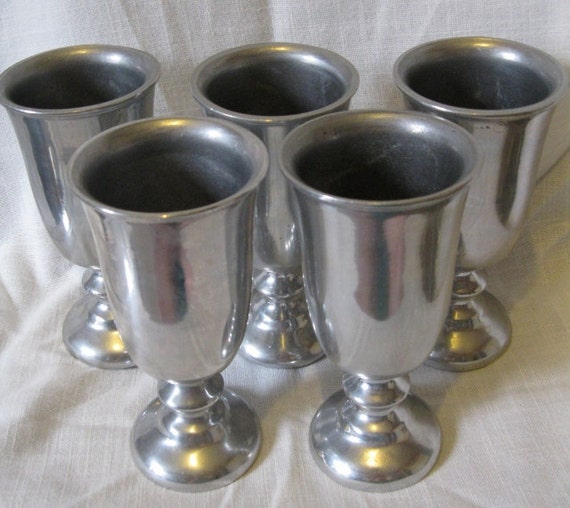 Wilton Armetale Pewter goblets