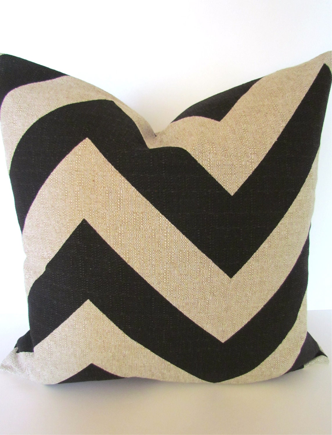 TAN CHEVRON PILLOW Covers Black Decorative Pillow Covers Black