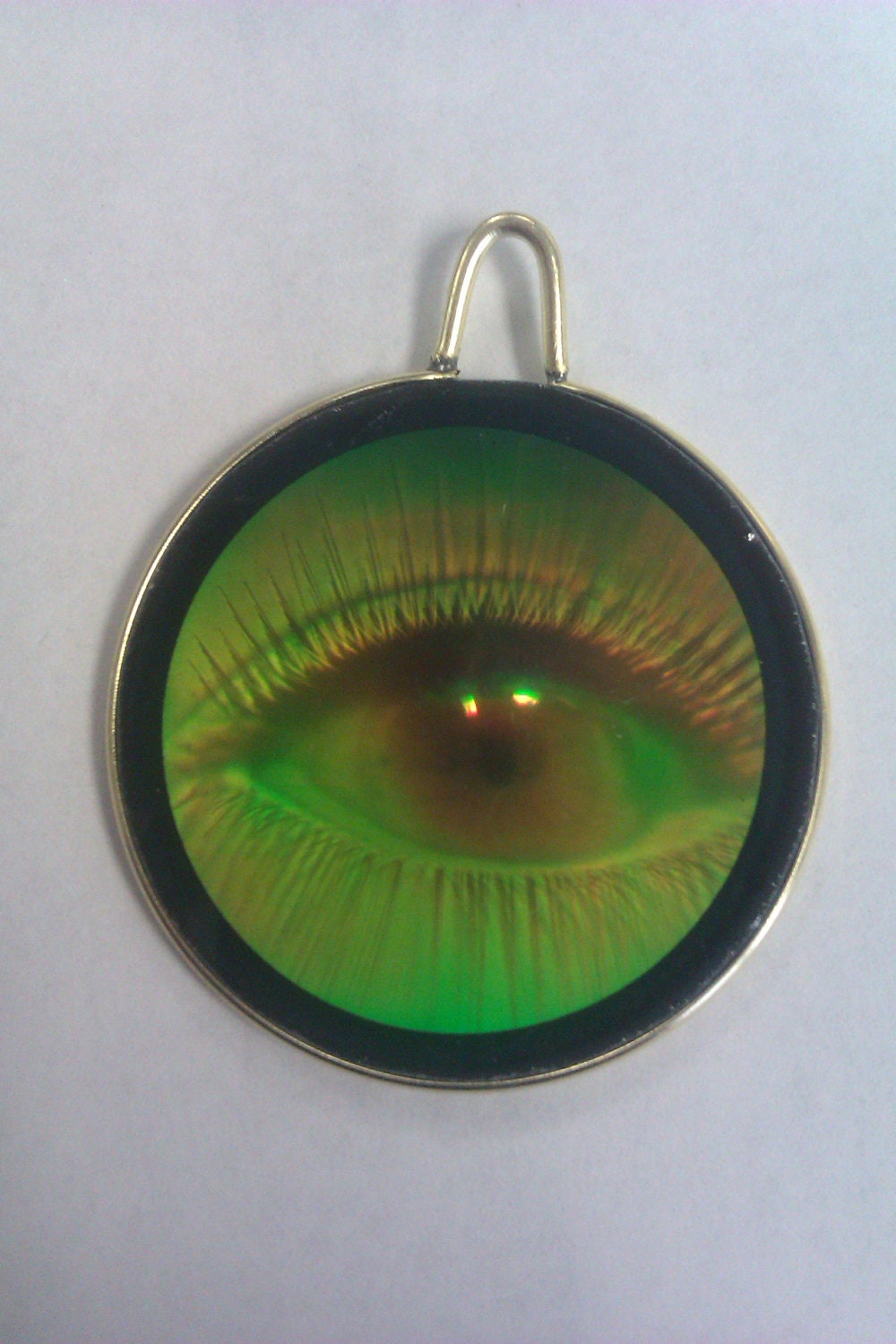 Unisex Vintage 3D Hologram Eye Pendant 70s 80's SHOP by Vanda1505