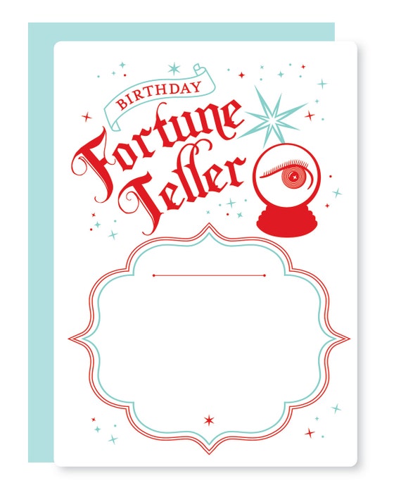 Items similar to Fortune Teller Birthday Card, Pack of 5 on Etsy