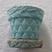 Vintage Blue McCoy Diamond Quilt Pottery Planter Violet Pot
