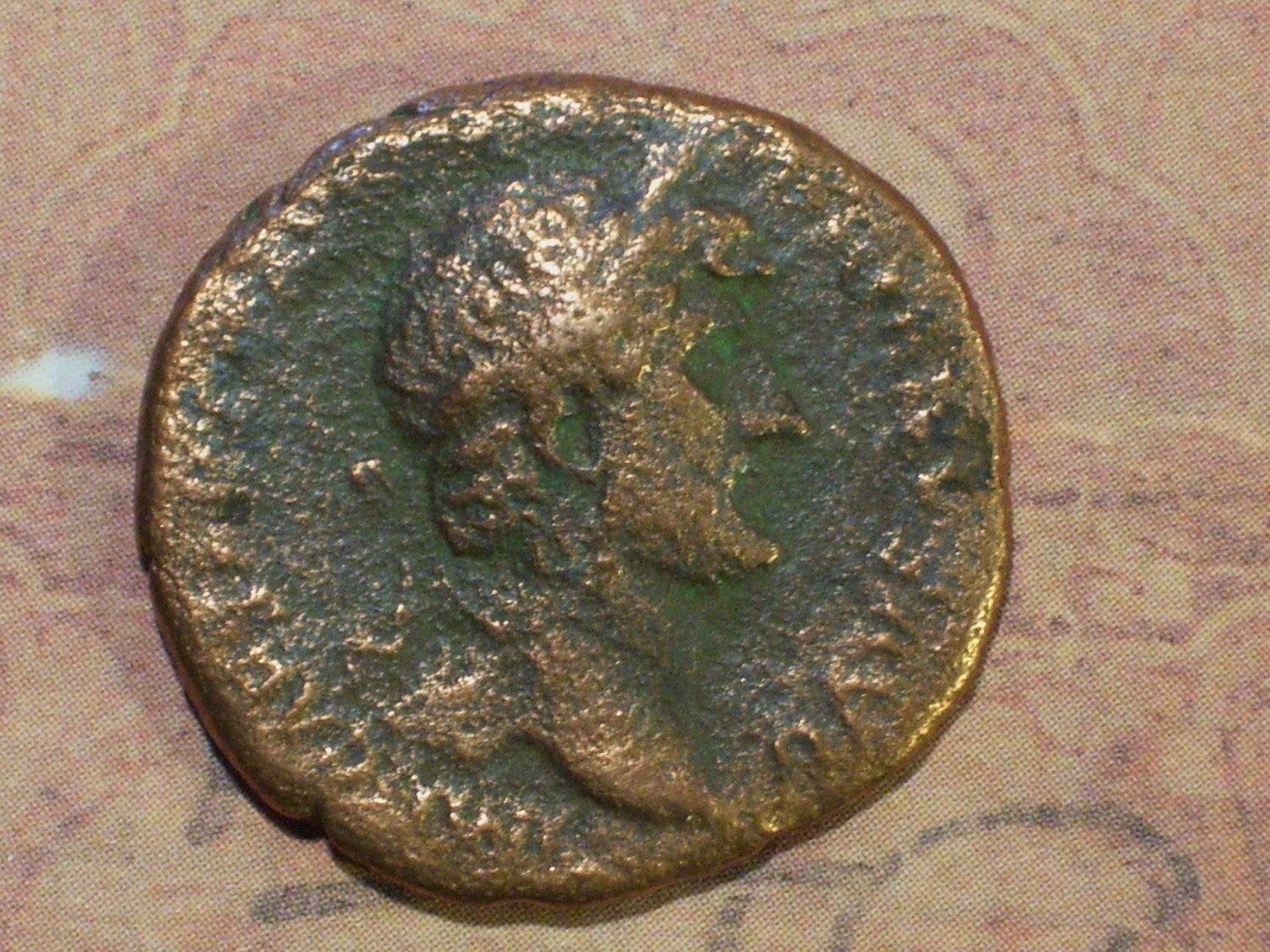 Ancient Roman Coin Bronze Trajan Dupondius 98117 A.D. 28mm