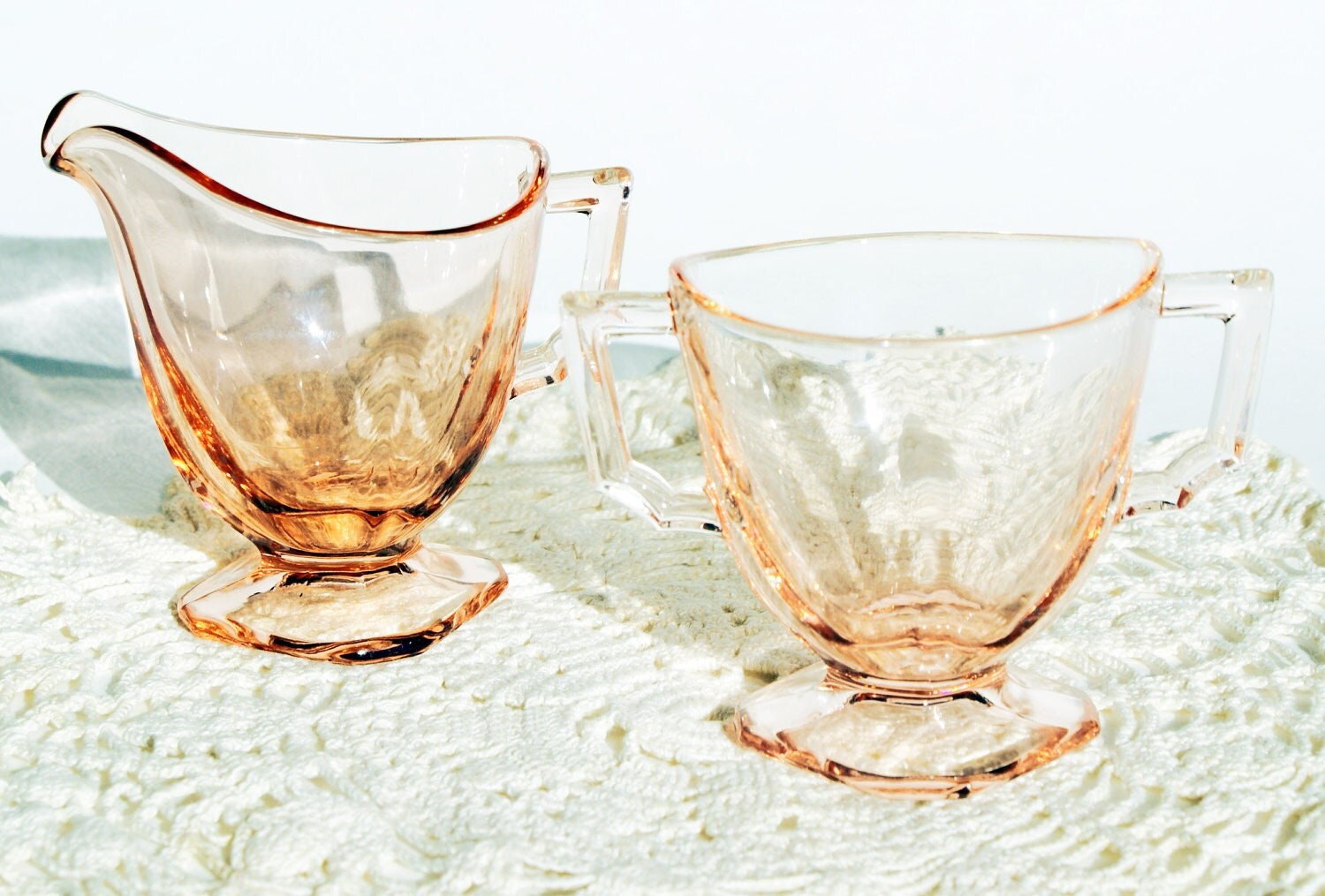 Antique Fostoria Mayfair Pink Depression Glass by PollysFancy