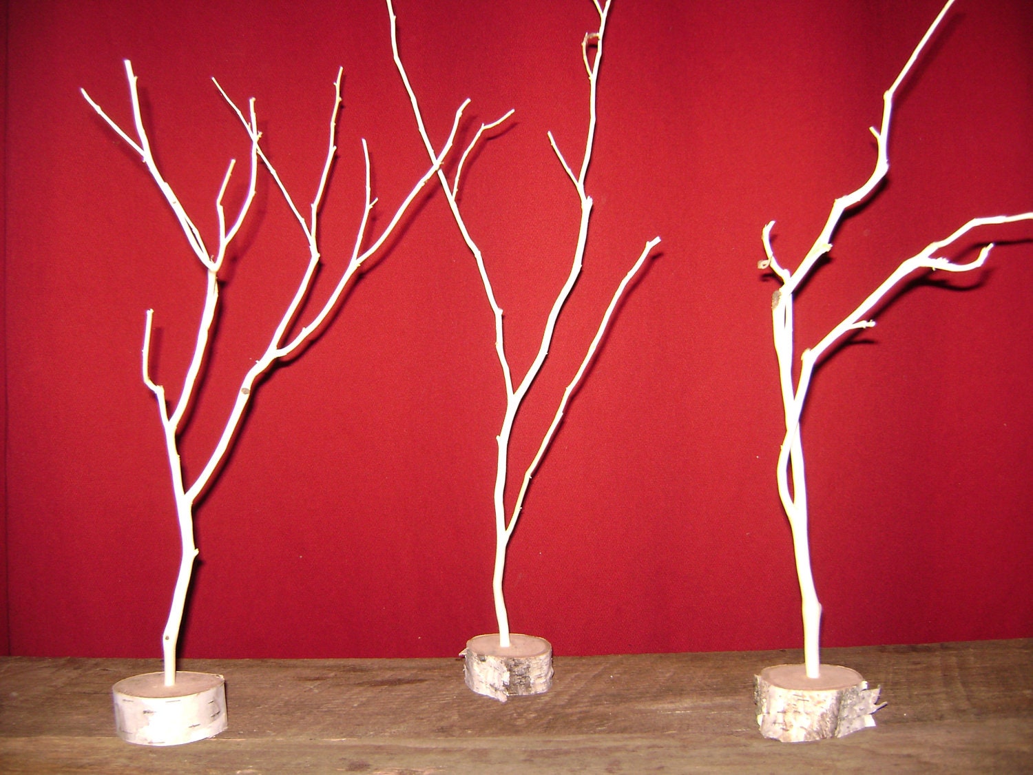 Miniature Trees Three Leatherwood/White Birch Natural Branch