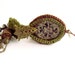 Necklace, silk yarn, jacquard, tapestry, chain ,unique RESERVATION