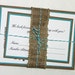 Handmade Rustic Wedding Invitation