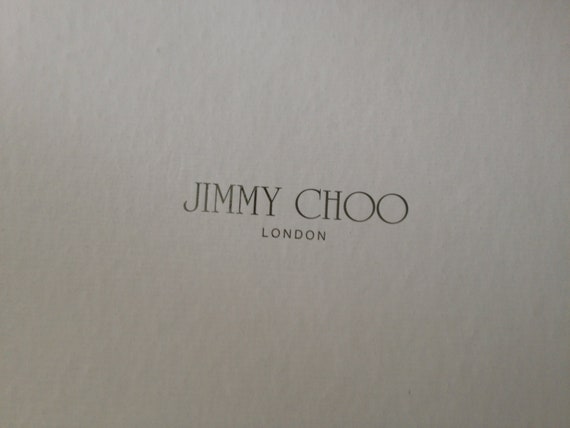 Pair of Jimmy Choo Shoe Boxes and Flannel Shoe by JewelryShmoolery