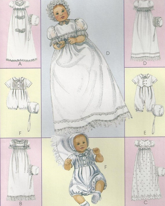 HEIRLOOM CHRISTENING GOWN Sewing Pattern Uncut Boys