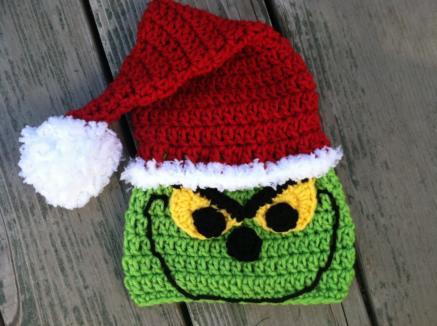 Christmas Santa Grinch Crochet Pattern Pattern Includes