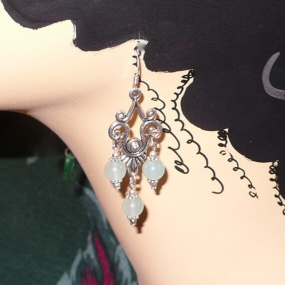 Items similar to Beautiful Tribal Chandelier Earrings on Etsy