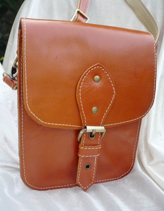 Unisex Leather Cross Body Bag Shoulder Bag Leather Bag