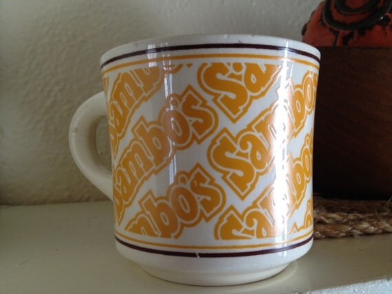 Sambo's+Diner Vintage 70's Sambo's Restaurant Diner Logo Coffee by CocinaShop