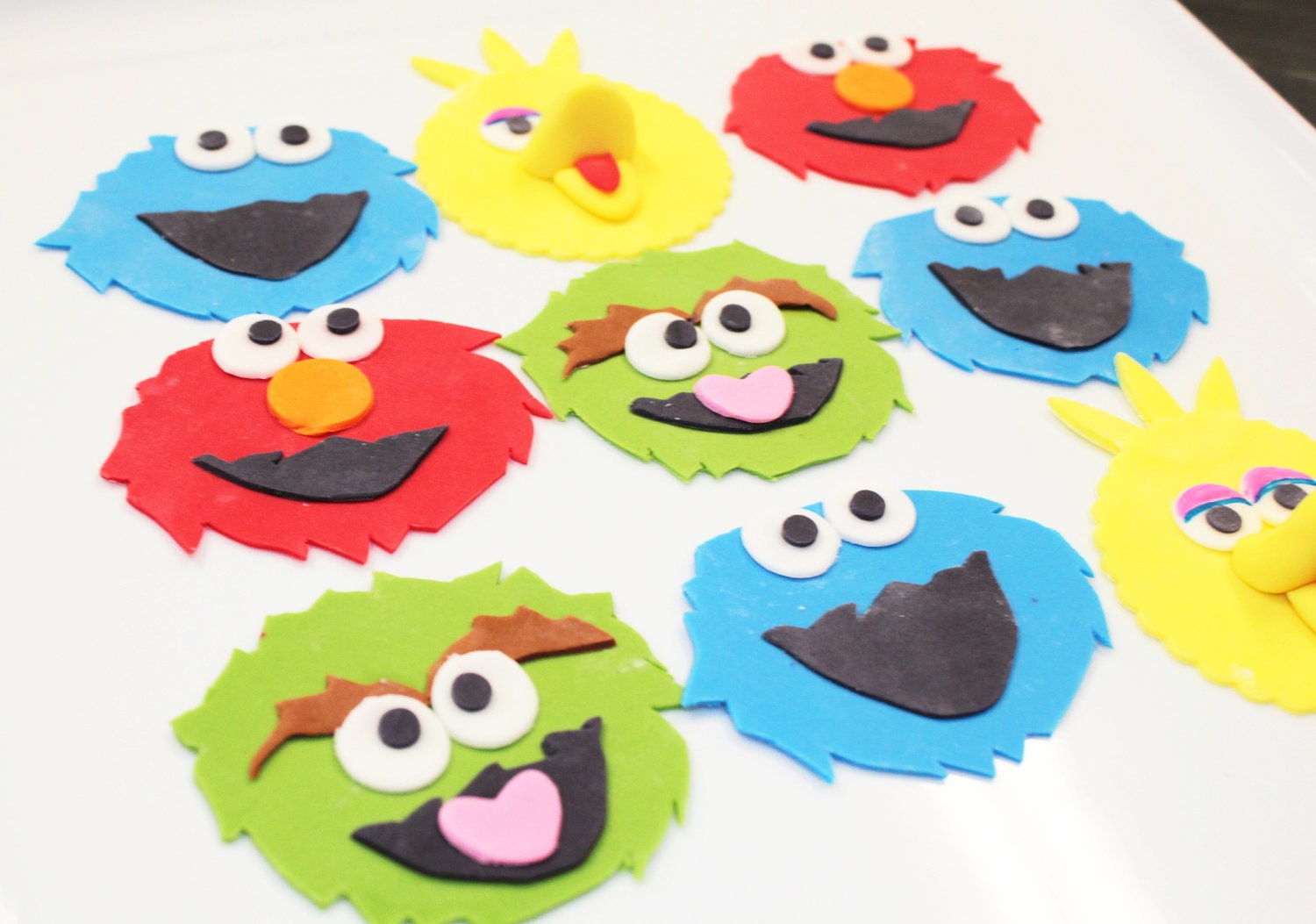 Sesame Street Edible Fondant Cupcake Toppers by ...