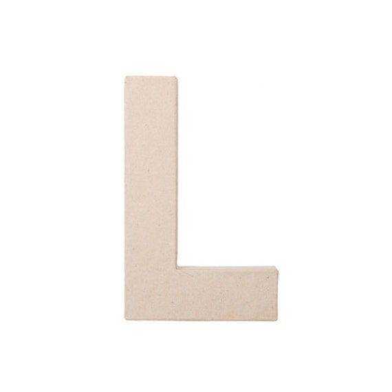 8 Inch Paper Mache Letter L - Craft and Party Supplies Il_570xn