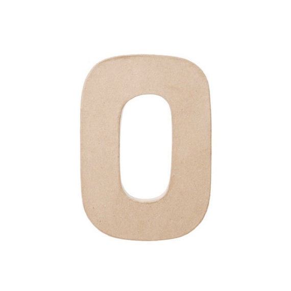 8 Inch Paper Mache Letter O - Craft and Party Supplies Il_570xn