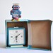 Vintage Unused White USSR Vit Yaz Alarm Clock