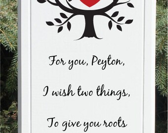 Roots and wings poem | Etsy