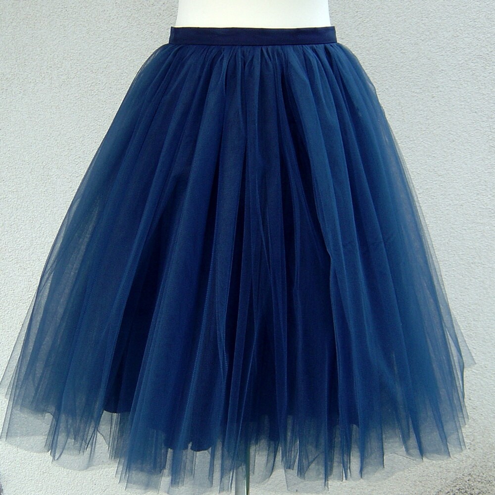 Navy Blue Tulle Skirt Carrie Bradshaw Inspired Tutu Sex And 