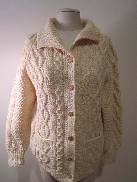Vintage 1960's Aran Sweaters Cleo Ireland handknit by theragmuseum