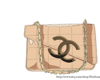 Chanel Bag, French Fashion, Downloa d Ecological Art Print, No. 24 ...