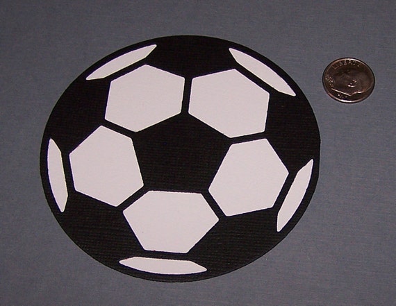 2 Soccer Balls Quickutz Scrapbooking Paper Die Cuts / by DieCuts4U