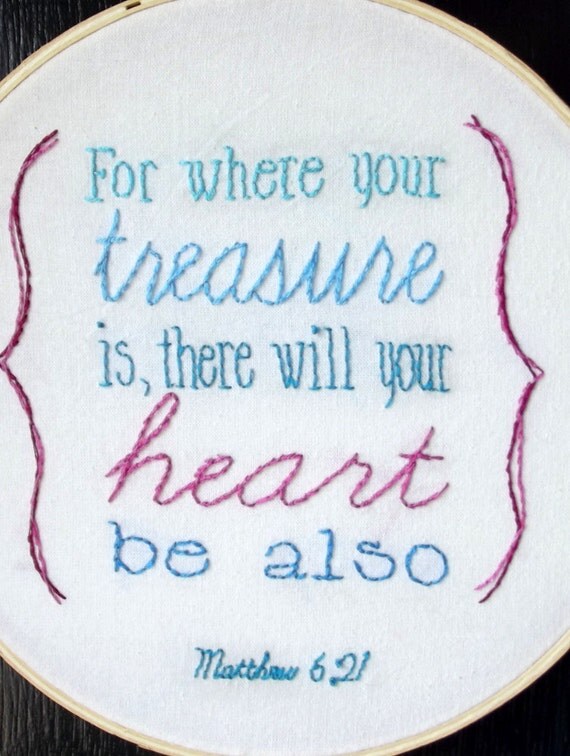 Hand Embroidered Bible Verse Custom Hoop by GilbertStreetStitch