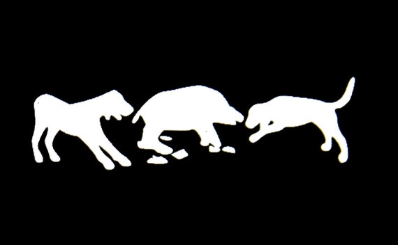 Hog & Hunting Dog Vinyl Decal