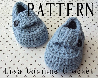 Baby Booties Crochet PATTERN, Baby Loafers, Crochet Booties PATTERN, Crochet Baby Shoes, Crochet Baby Booties