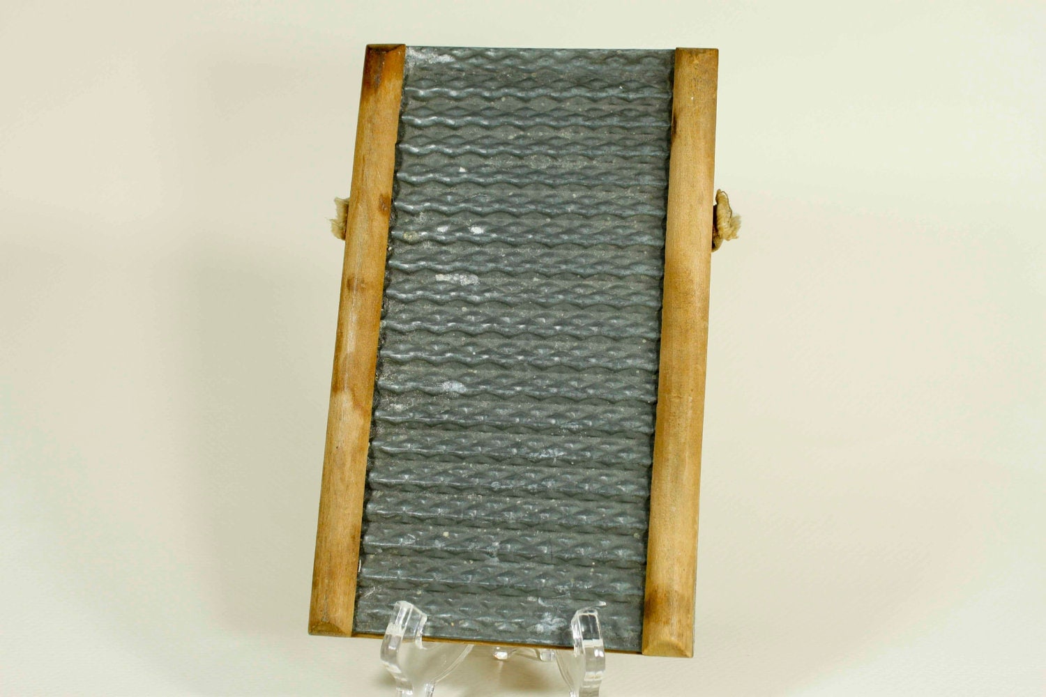 Rare Small Antique Wooden Washboard by Real Silk Hosiery Mills