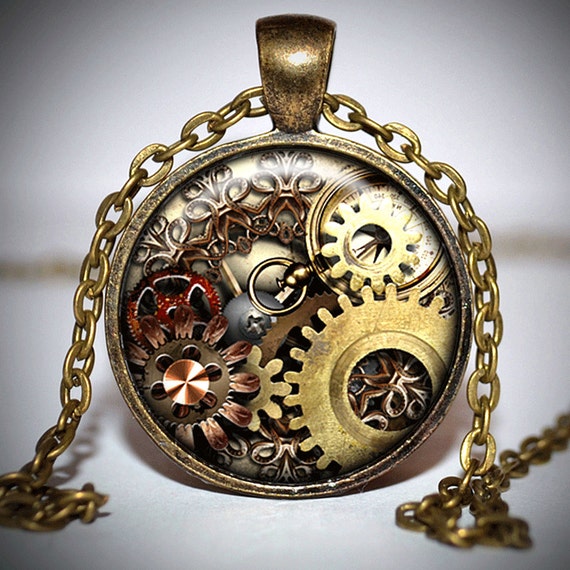 Items similar to Steampunk Pendant Steampunk Necklace Steampunk