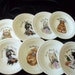 Plates or Dishes for Dog Lovers Nut or Candy Lady Card Playing Dogs Ardalt 6197 Japan