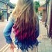 JEWELED GALAXY Human Hair Extensions 14 Inch Clip In Hair Rainbow Ombre Dip Dye READY to Send