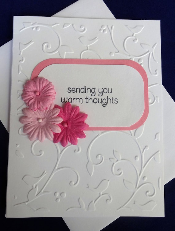 Sending Warm Thoughts Get Well Soon Card